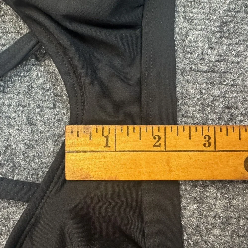 Athleta Womens Aqualuxe Molded Cup Bikini Strappy Top Size XS Black